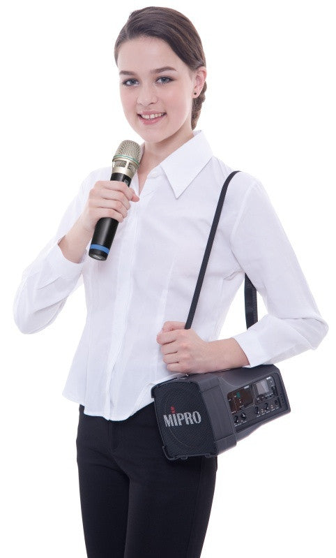 MiPro MA100DB-5 Dual channel PA system with USB player/recorder