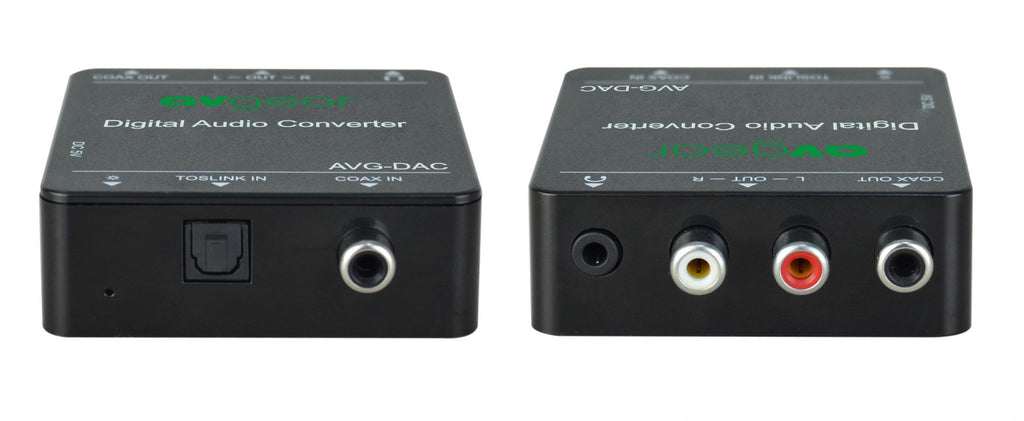 AV Gear DAC - Digital to analogue converter. Toslink or coax in, RCA and 3.5mm out