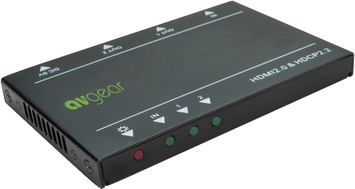 AV Gear UDA2-V2 - Ultra Slim 1 in 2 out HDMI Distribution Amplifier