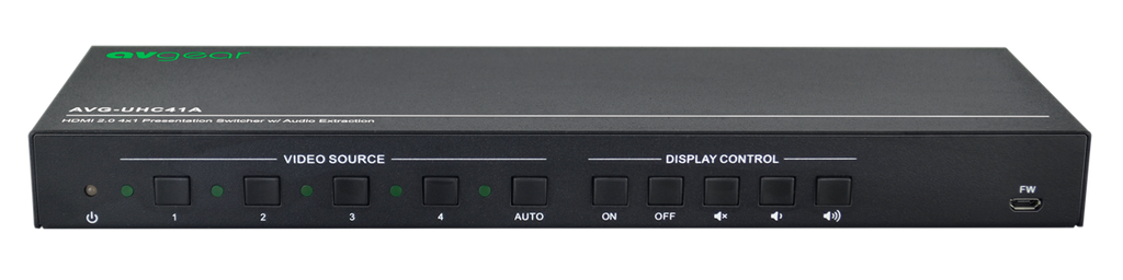 AV Gear UHC41A - 4×1 Presentation Switcher with USB-C