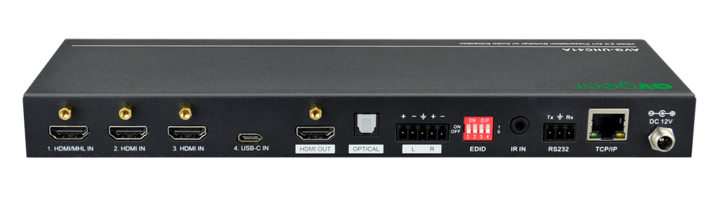 AV Gear UHC41A - 4×1 Presentation Switcher with USB-C