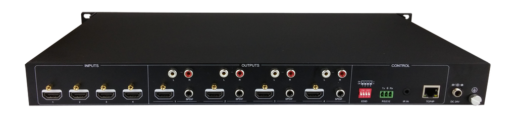 AV Gear UHD4K-44 V3 - 4K HDMI 2.0 Matrix 4×4