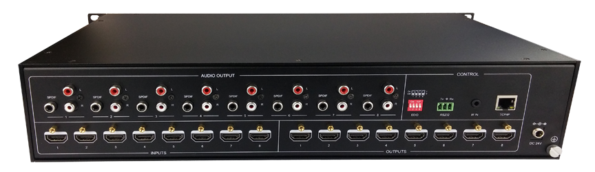 AV Gear UHD4K-88 V3 KIT - COMPLETE with 6 HDBT Transmitetrs and Receivers 4K HDCP2.2 Ultra HD