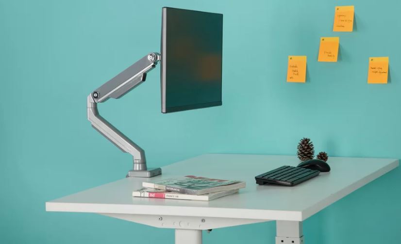 Ergovida EMA14-C12 Mechanical Spring Monitor Desk Mount (Single Arm)