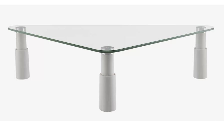 Ergovida ESS-102 Glass Monitor Desk Riser - Triangular