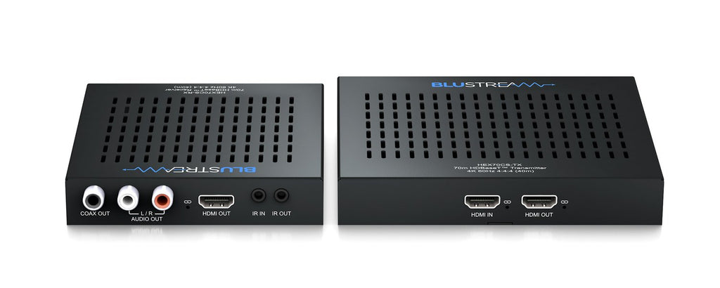 Blustream HEX70CS-KIT HDBaseT CSC Extender Set Supporting HDMI 2.0 4K 60Hz 4:4:4 up to 40m (1080p up to 70m)