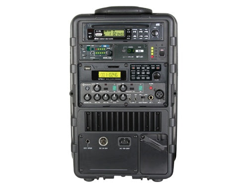 MiPro MA505R2DPM3 Portable PA System - 100W with two receivers and USB/SD player