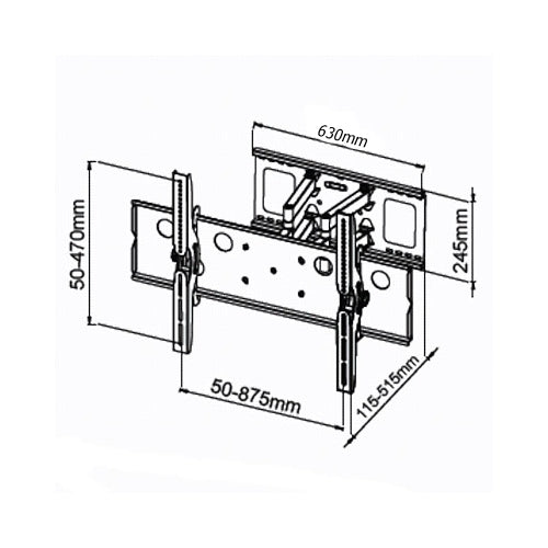 Sightseeing Champagne underjordisk 50-75" Heavy Duty Tilt Swivel TV Wall Bracket – AV MONSTER